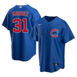 #31 Cubs Replica Royal Greg Maddux Men Jerseys - Image 1