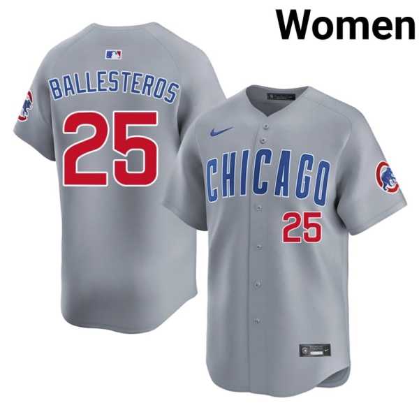 Women20202620Moises20Ballesteros20cubs20baseball20jersey20gray.jpg