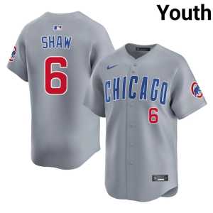 #6 Gray Player Matt Shaw Cubbies Youth Jersey - Image 1