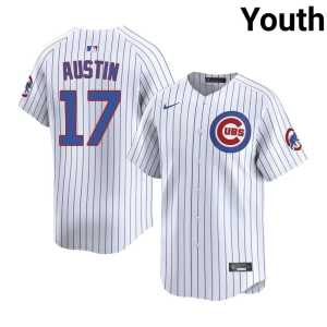 #17 White Tyler Austin Youth MLB CHC Jerseys - Image 1